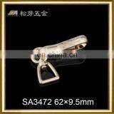 High Quality Zinc Alloy Metal Gold Zipper Puller thumbnail-1