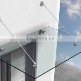 Wholesale Durable Glass Canopy Shade Awning With Stainless Steel SUS304 316 Satin Polish thumbnail-3