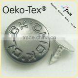 Popular High Grade Cheap Price Jean Jacket Metal Buttons