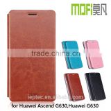 MOFi Case Cover for Huawei G630 Original Phone, Flip Leather Case for Huawei Ascend G630