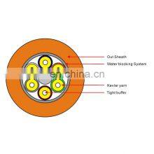 GJBFJV Optical Fiber Cable Fiber Optic Cable Use Indoor 2.0mm 6 Core Breakout Tight Buffer Cable Kevlar Aramid Yarn 25 Kg/km OEM thumbnail-2