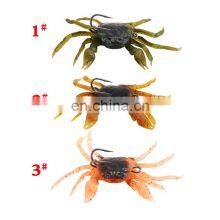 13cm 33.5g New Style Double Hooks Sea Fishing Bait Sinking Artificial 3D Sof Crab Bait Fishing Lure thumbnail-3