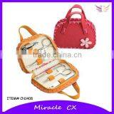 Flower on Bag Manicure Set in a Purse