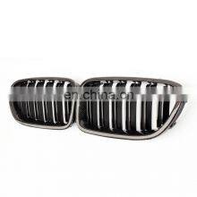 Carbon Fiber F10 Double Slat Line Car Front Mesh Grillr For BMW 5series M5 Kindly Grill 2010-2017 thumbnail-1
