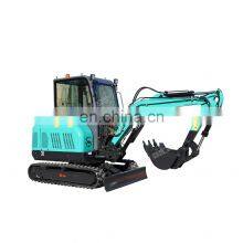 China Mini Excavator 3.5 Ton for Construction With Enclosed Operator Cab thumbnail-3