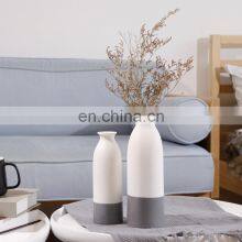 New Product Nordic Japanese Style Vase Hydroponics Tabletop White Ceramic Vase For Flower Arrangement Home Decor thumbnail-2