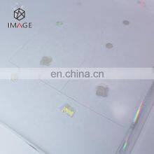 Transparent Customized Embedded Heat Laminate Holographic Overaly for PVC ID Cards thumbnail-5