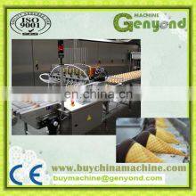 Factory Genyond Semi Automatic Rotary Ice Cream Cone Filling Equipment Ice Cream Cup Filling Sealing Covering Machine thumbnail-5