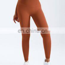 Tik Tok Hot Sexy Square Neck Bra And Soft Sport Scrunch Butt Lift Seamless Leggings Ribbed Push Up Booty Workout Gym Yoga Set thumbnail-4