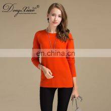 Popular Knitted Plus Size Crew Neck Pure Cashmere 2021 Sweater Womens thumbnail-2
