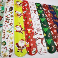 Colorful Circle Hand Bracelet Christmas Slap Bracelet Party Gifts Wristband thumbnail-3