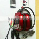 Sport Headphone Mp3 LCD Display , Battery FM TF SD Card Headphone thumbnail-1