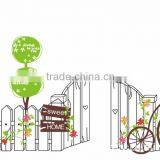 Removable Wall Stickers Environmental Bedroom Living Room Entrance Hallway Wall Stickers Bicycle Green Fence Stickers Sweet Home thumbnail-4