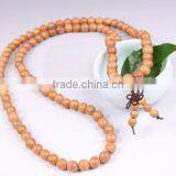 108 Wood Beads With Pendant,Japa Mala Bracelet/Necklace With Chinese Knot thumbnail-5