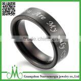 High Quality Tungsten Carbide Wedding Ring Wholesale Fashion Jewelry Tungsten Black Ring for Men thumbnail-6