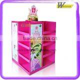 Supermarket Shop Hot Sale 4 Layer Cardboard Pallet Display Shelf for Toy