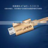 Original GOLF 3M Metal Nylon Weave Micro USB 2.1A Fast Sync And Charge Cable for Android Mobile Phone thumbnail-3