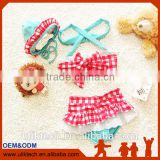 2016 fashion two pieces baby girl bathing suit for beachwear bikini girl child wholesale girl swimming suit(UKS020)
