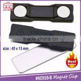 Customized Logo Re-useable Magnetic Badge Clip id Card Holder thumbnail-3