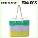 Shierin Silicone Rubber Waterproof Women Fashion Handbags With Rope Handle thumbnail-2