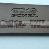 Custom Debossed Brown Branded Leather Patch thumbnail-1