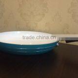 Sky Blue Non Stick Ceramic Coating Cooking Pan Frying Skillet Pan Pizza Pan thumbnail-1