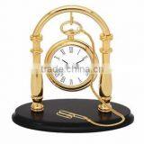 Clock, Antique Desktop Clock, Metal Desktop Clock thumbnail-1