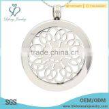 New design silver coin pendant holder,coin locket for women