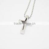 Silver Hollow Cross Pendant Fashion Men Necklace thumbnail-1