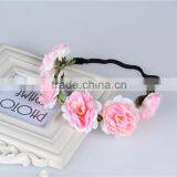 Summer Artificial Flower Headband For Girls,Boho Beach Flower Head Garland thumbnail-1