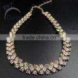Gold Plated Wholesale Alloy Necklace Jewelry With Crystal Stone thumbnail-2