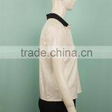 2016 Latest Fabric Rib Neckline Polo Shirt Women Shirt Clothing thumbnail-2