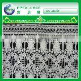 100% Polyester Embroidery Lace Fabric 3d Design AP4581