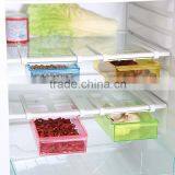 4 Color Slide Kitchen Fridge Freezer, Space Saver Organizer,Food Storage Shelf thumbnail-3