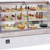 3 Layers Front Open Sliding Door Display Cake Refrigerated Showcase, Cake Showcase, Guangzhou Manufacturer thumbnail-1
