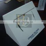 2016 New Design Custom White Acrylic Display Box With Mask Display Stand thumbnail-3