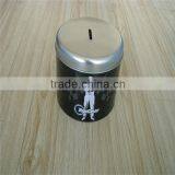 Round Shaped Big Size Metal Tin Money Box