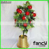 24 Heads Plastic Ball Decorated Red Artificial Tropical Foam Peach Plants Quality Choice