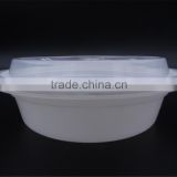 650ml dispoable Oval packaging plastic bowl food packaging containers with lid