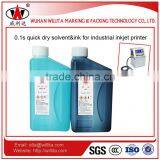 PET Glass Bottle Solvent Ink for Inkjet Printer