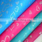 Sweet New Design Heart-shaped Fabric, Glitter Printing Felt