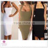 Fashion Backless Knee Length Club Evening Sexy One Piece Girl Party Dress thumbnail-1