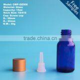 15ml Blue Glass Essential Oil Bottle With Orifice Reducer thumbnail-1
