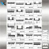 OEM Black Anodized Extruded Aluminum Profile Speaker Heat Sink 28X25MM thumbnail-2