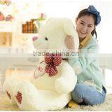 Creative New Style 70-150 cm Brown and Beige Scarf Hello Teddy Bear Toy Doll White Loving Heart