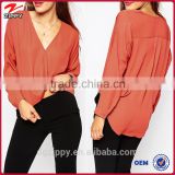 2016 new product ladies long sleeve blouses for women chiffon blouses                        
                                                Quality Choice