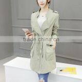 Wholesale Long Trench Fitted Coat Women