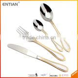 Gold cutlery, wholesale restaurant gold flatware, dubai dinnerware set