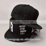 Newest skater Cheap Custom Design 6 Panel Flat Brim Snapback Cap