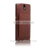 Leather Stand Wallet Case With Belt Clip for Oneplus One thumbnail-3